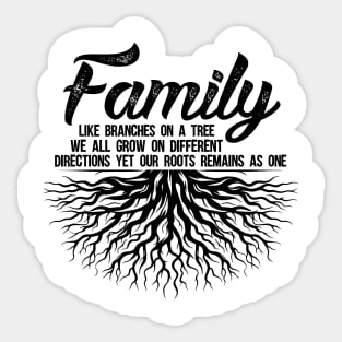 Family Reunion We Are Family No Matter What Family Quote Sticker